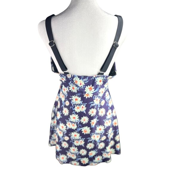 Grace Karin Floral Daisy Print Swim Top With Adjustable Straps Medium - Picture 2 of 12